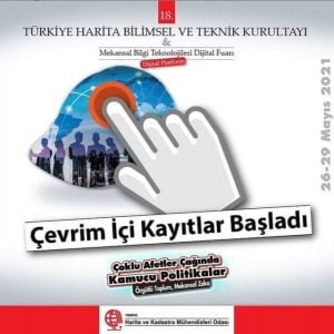 18. Türkiye Harita Bilimsel ve Teknik Kurultayı Çevrim İçi Kayıtları Başladı