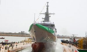 Suudi Arabistan’ın Yeni Korveti Denize İndi