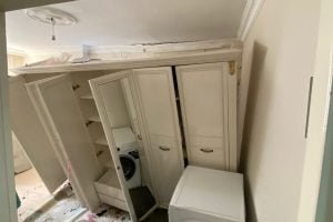 İnşaata Beton Dökümü Sırasında Yan Evin Duvarı Yıkıldı