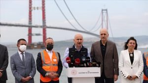 Bakan Karaismailoğlu: 1915 Çanakkale Köprüsü’nün büyük oranda tamamlandığını görüyoruz