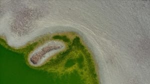 Avlan Gölü kurumaya yüz tuttu