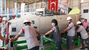 HÜRJET Projesi’nde üretilen ilk ön gövde montaj hattına taşındı