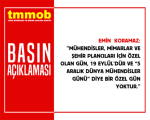 “5 ARALIK DÜNYA MÜHENDİSLER GÜNÜ” ŞEKLİNDE ÖZEL BİR GÜN YOKTUR!